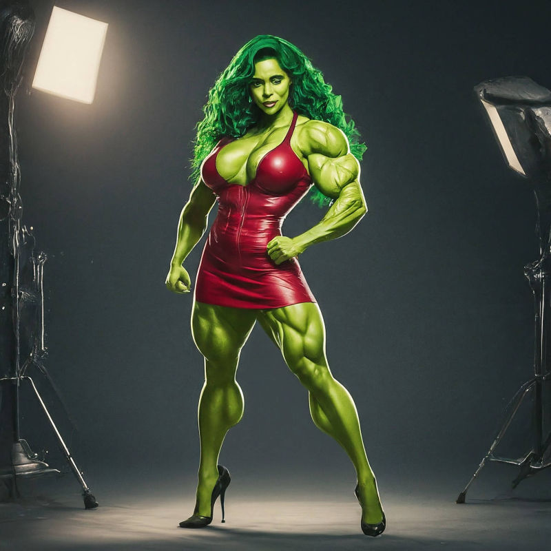 She-Hulk A.I. Art by Mister Squeezable