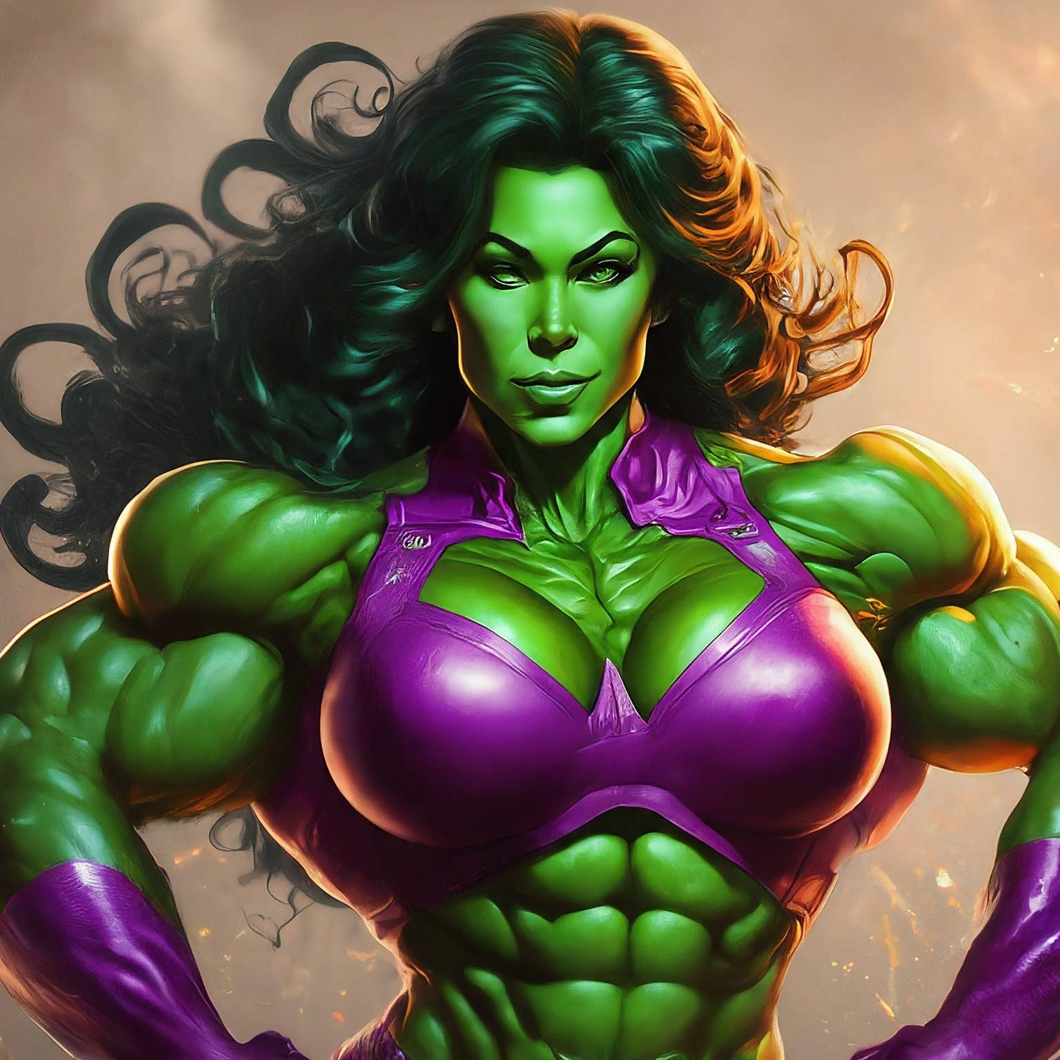 She-Hulk A.I. Art by Mister Squeezable