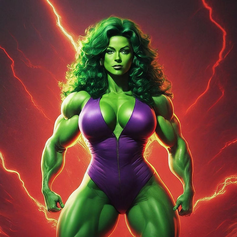 She-Hulk, A.I. Art by Mister Squeezable
